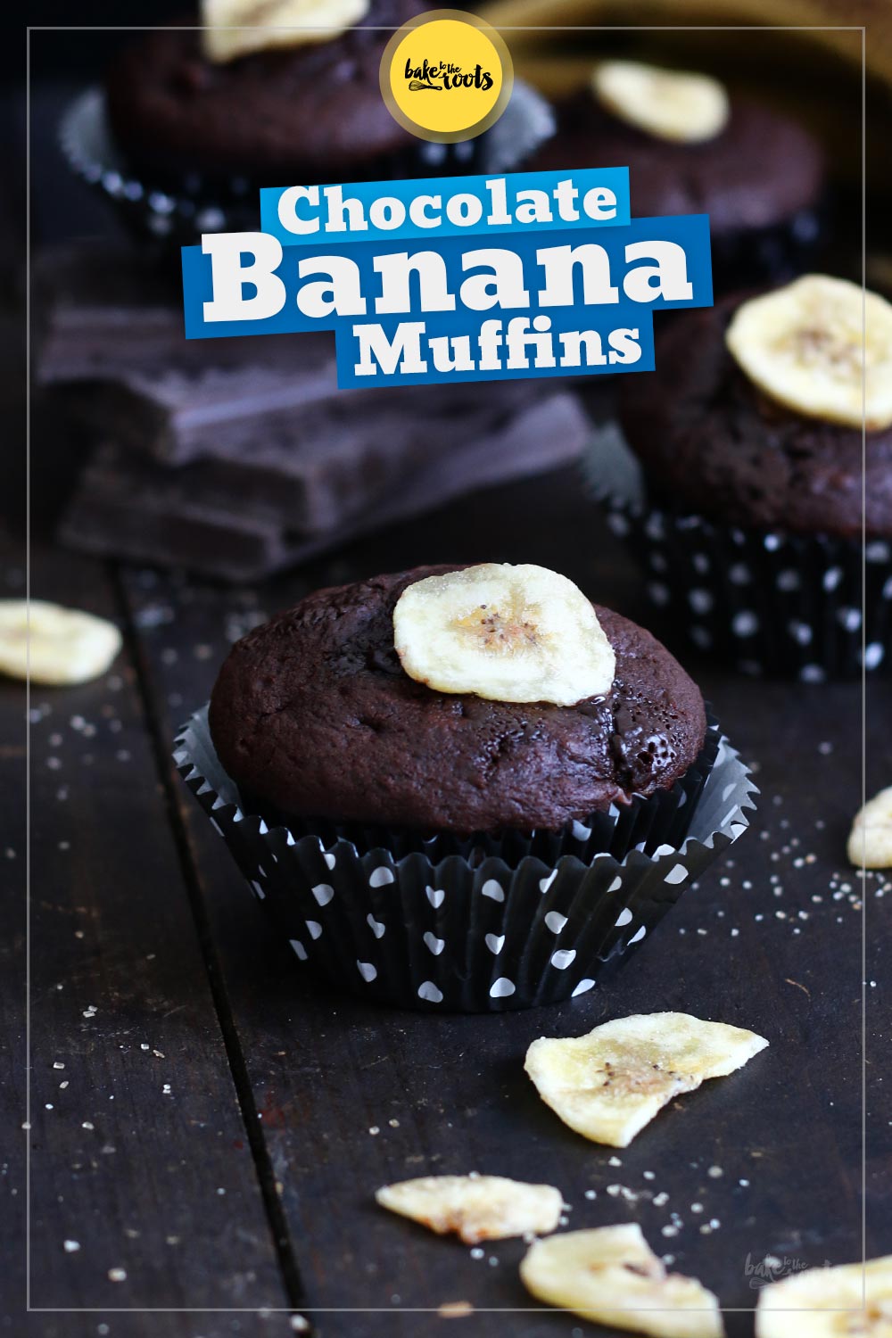 Double Chocolate Banana Muffins | Bake to the roots