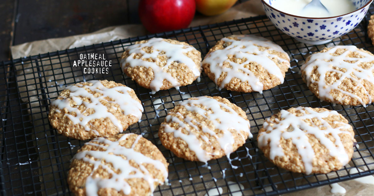 Oatmeal Applesauce Cookies Bake to the roots