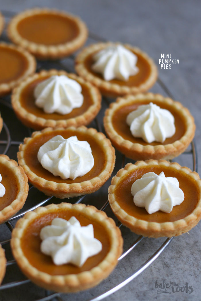 Mini Pumpkin Pies | Bake to the roots