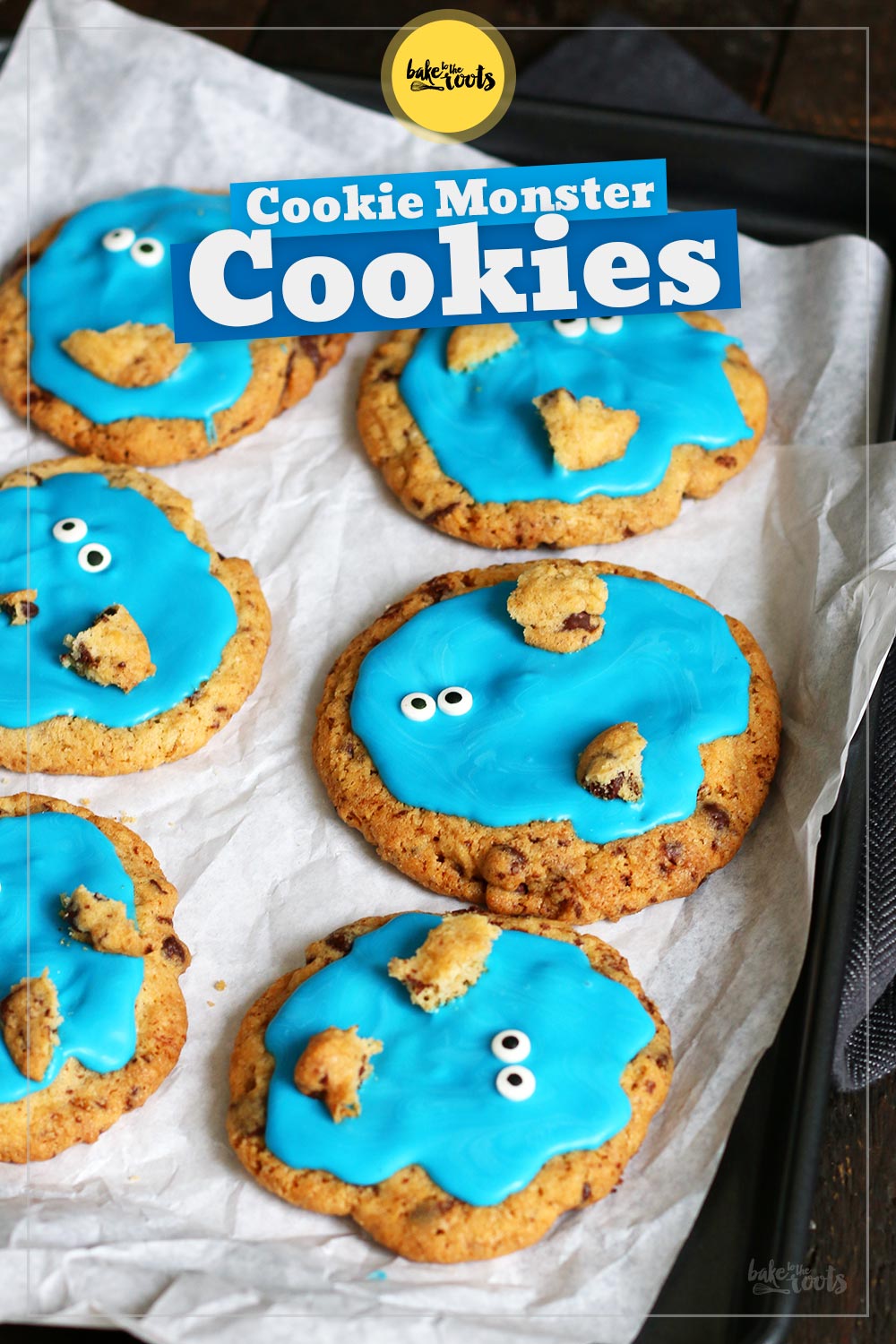 Cookie Monster Cookies | Bake to the roots