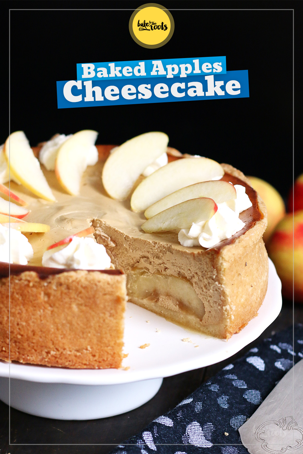 Baked Apples (Bratapfel) Cheesecake | Bake to the roots