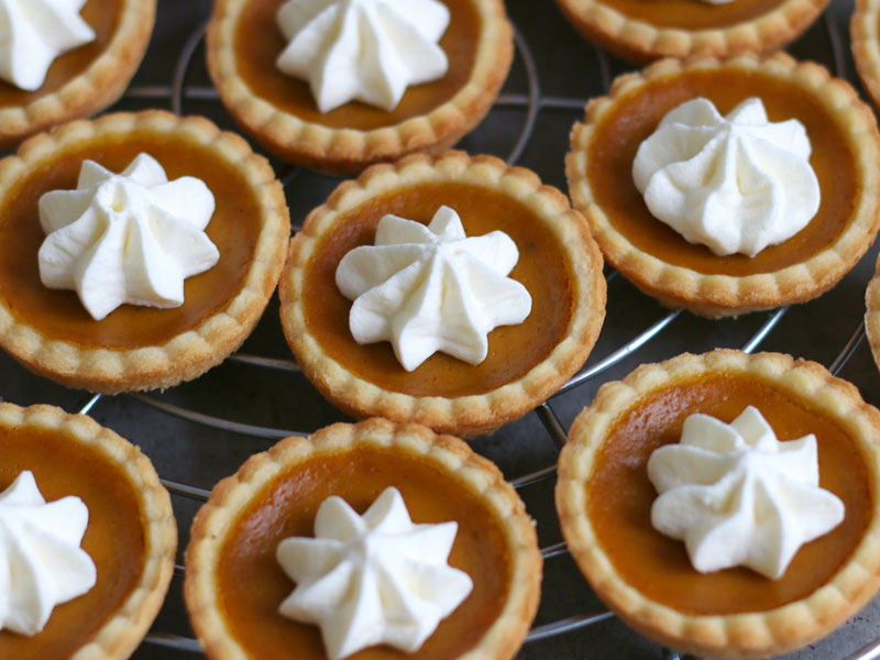 Mini Pumpkin Pies | Bake to the roots