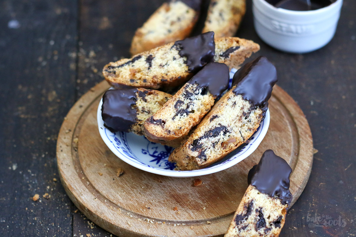 Chocolate Ginger Biscotti | Bake to the roots