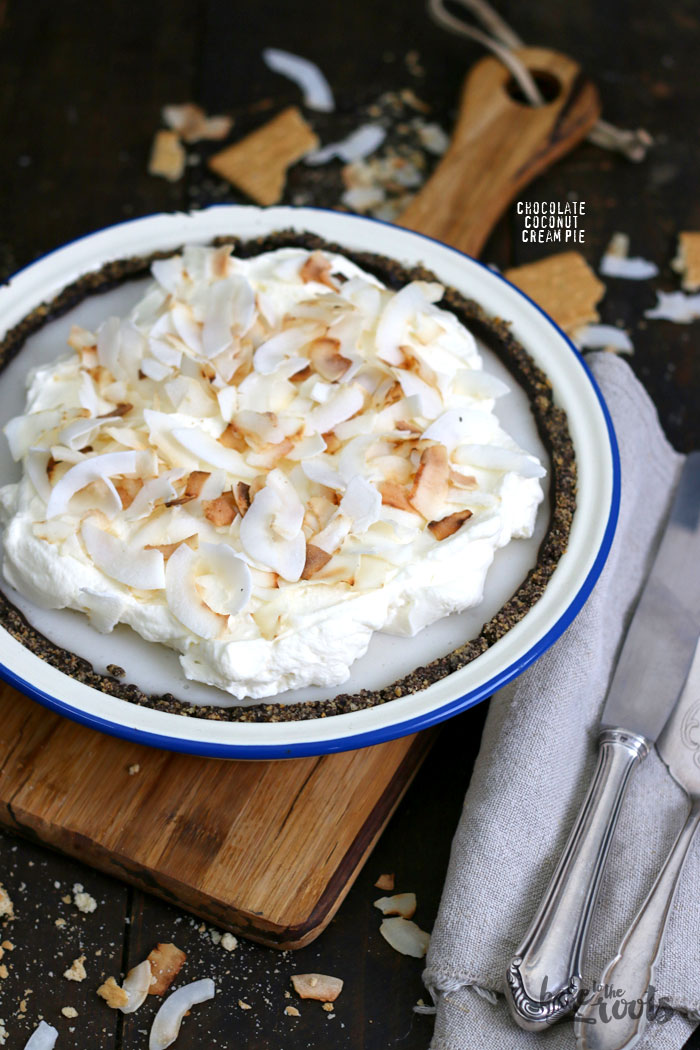 Chocolate Coconut Cream Pie | Bake to the roots