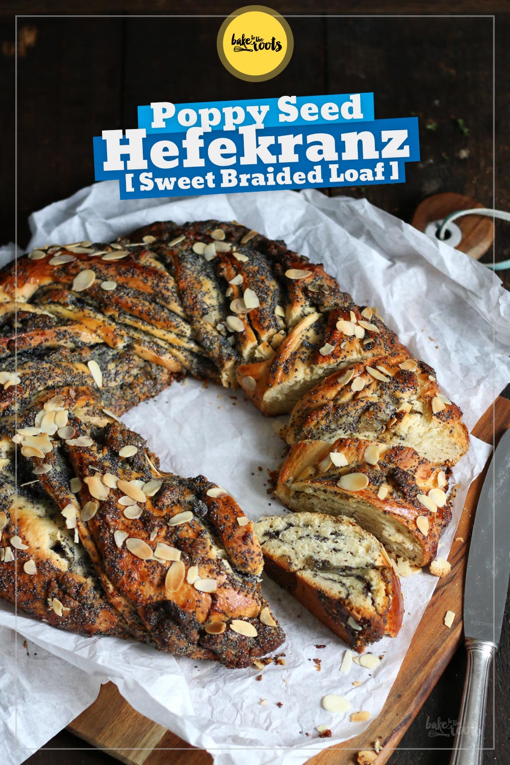 Marzipan Poppy Seed Yeast Wreath (Hefekranz) | Bake to the roots