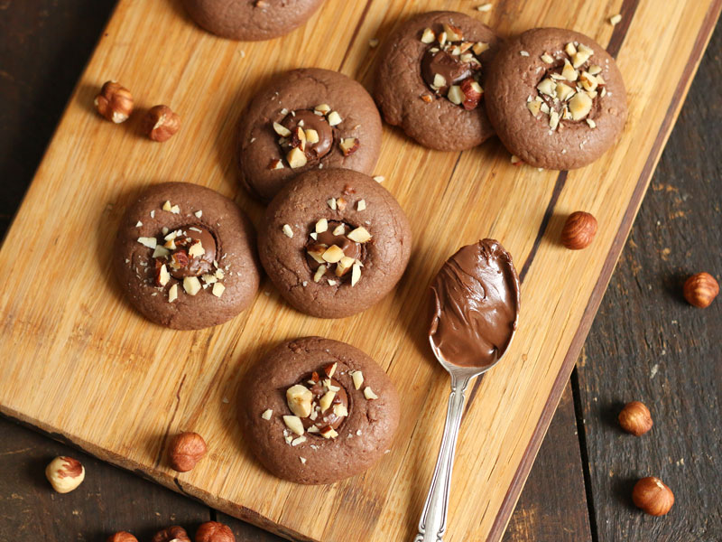 Nutella Cookies | Bake to the roots