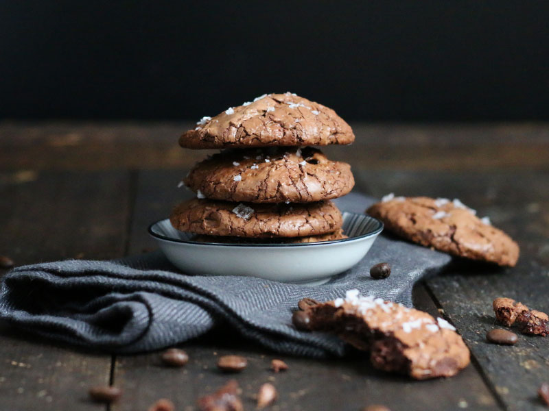 Chocolate Truffle Cookies | Bake to the roots