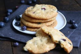 Blueberry White Chocolate Cookies | Bake to the roots