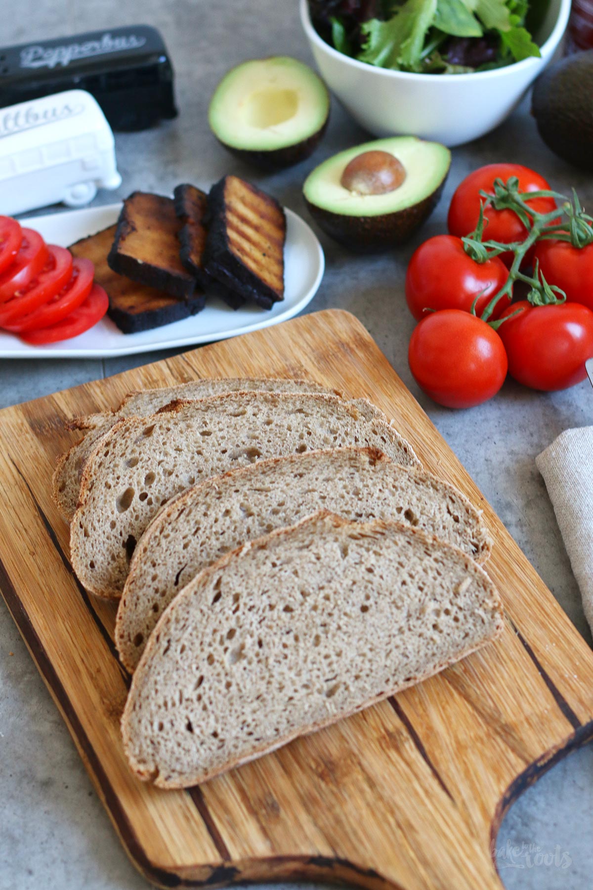 Smoked Tofu Avocado Sandwich | Bake to the roots