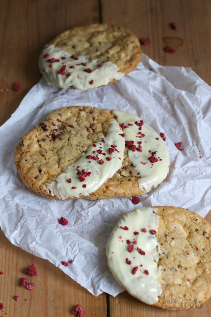 Raspberry White Chocolate Cookies | Bake to the roots