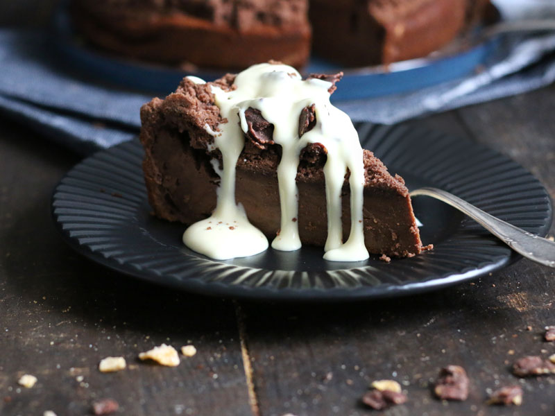 Chocolate Cheesecake with Cornflake Crunch | Bake to the roots