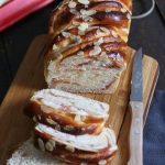 Rhubarb Strawberry Almond Swirl Bread | Bake to the roots