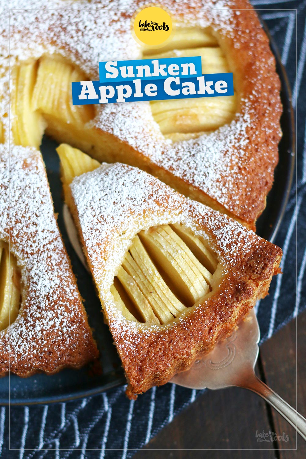 German Sunken Apple Cake | Bake to the roots