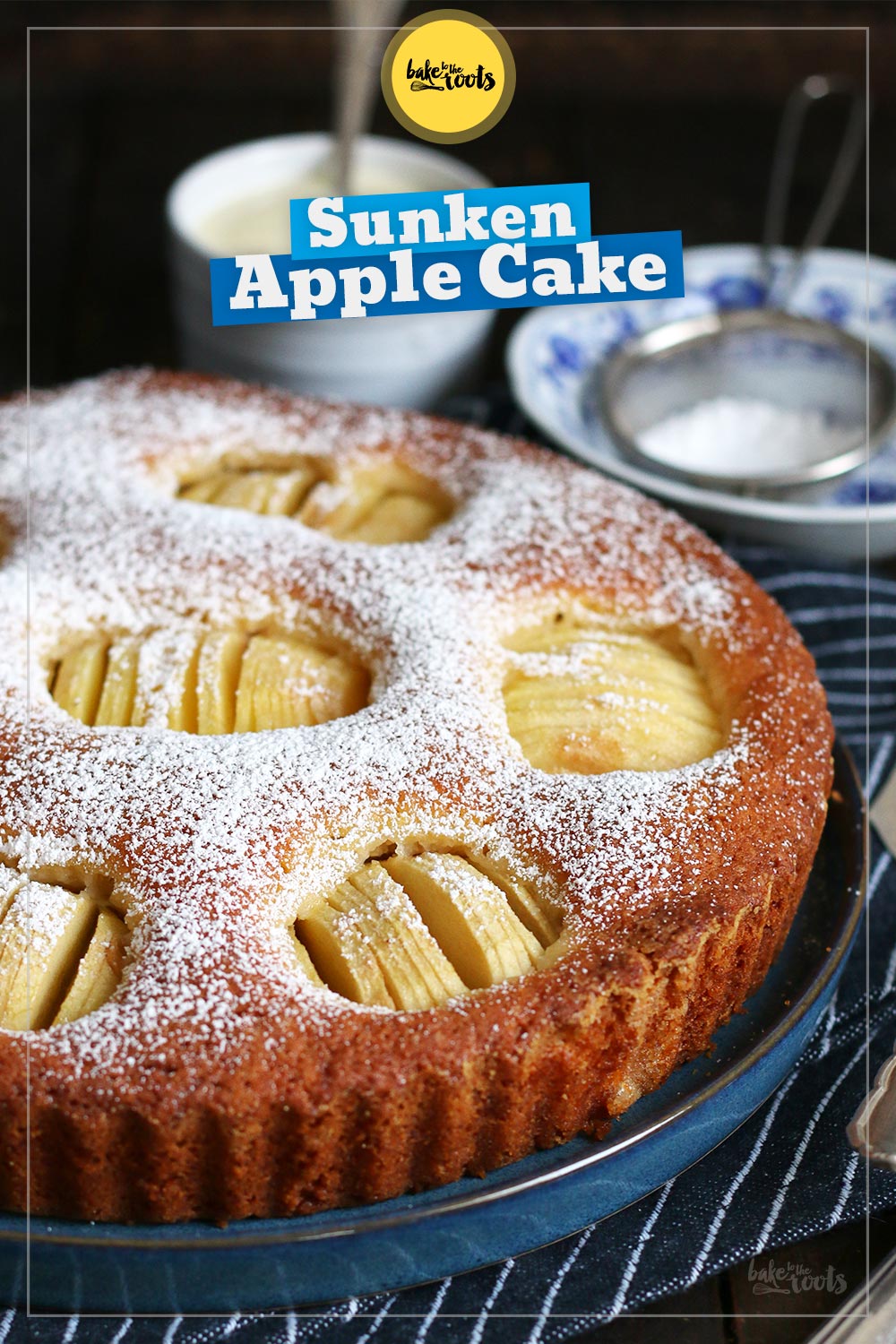 German Sunken Apple Cake | Bake to the roots