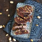 Chocolate Pistachio Biscotti | Bake to the roots