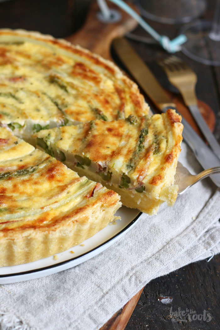 Asparagus Potato Quiche | Bake to the roots