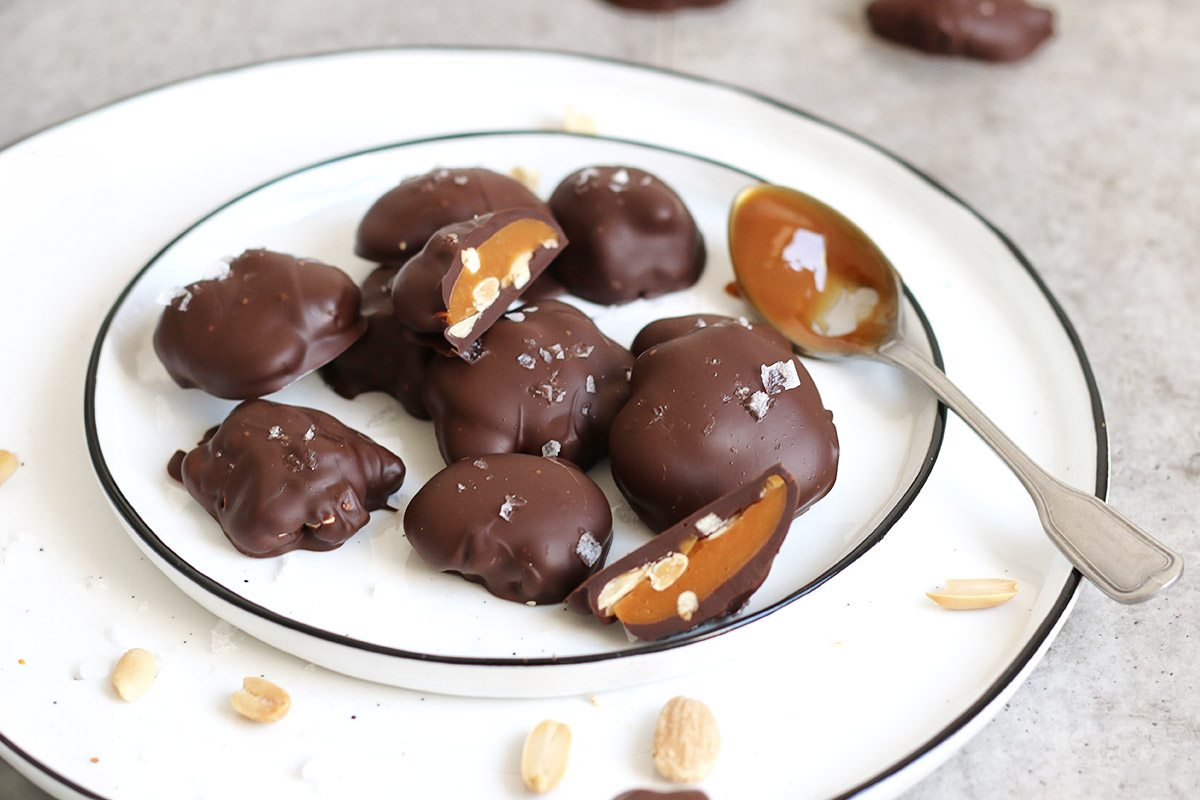 Caramel Nut Clusters | Bake to the roots