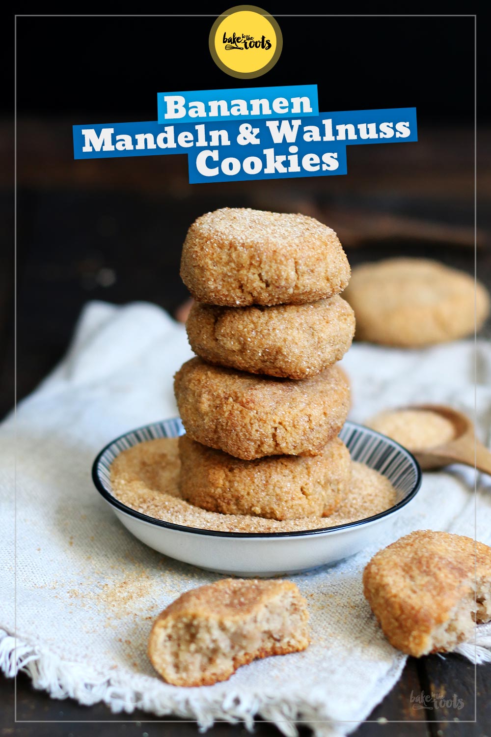 Bananen Mandel & Walnuss Cookies | Bake to the roots