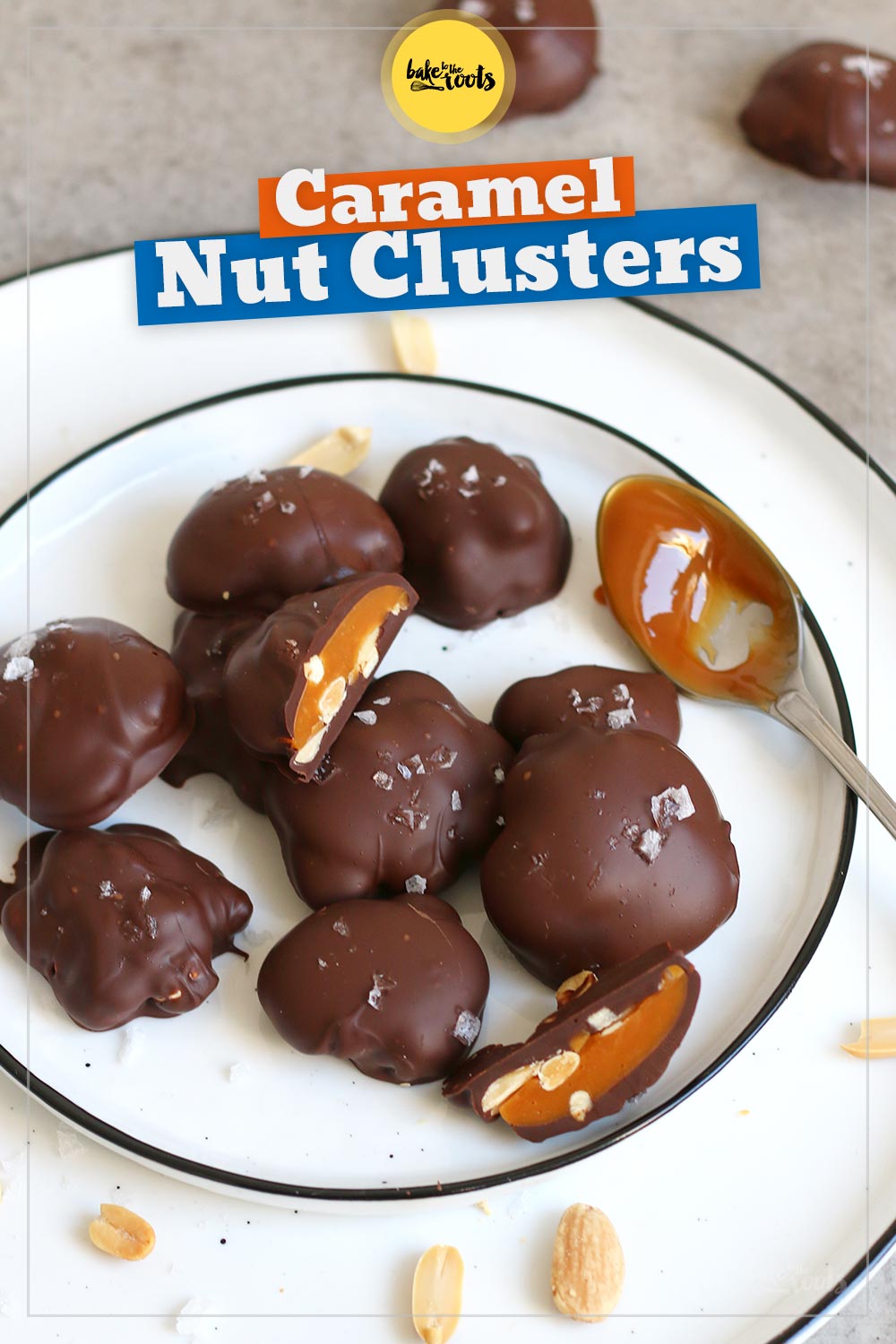 Caramel Nut Clusters | Bake to the roots