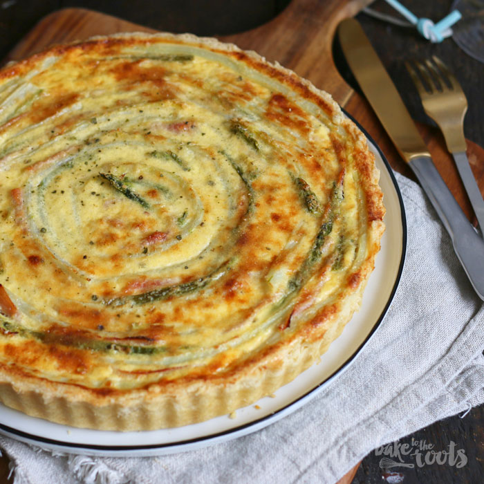 Asparagus Potato Quiche | Bake to the roots