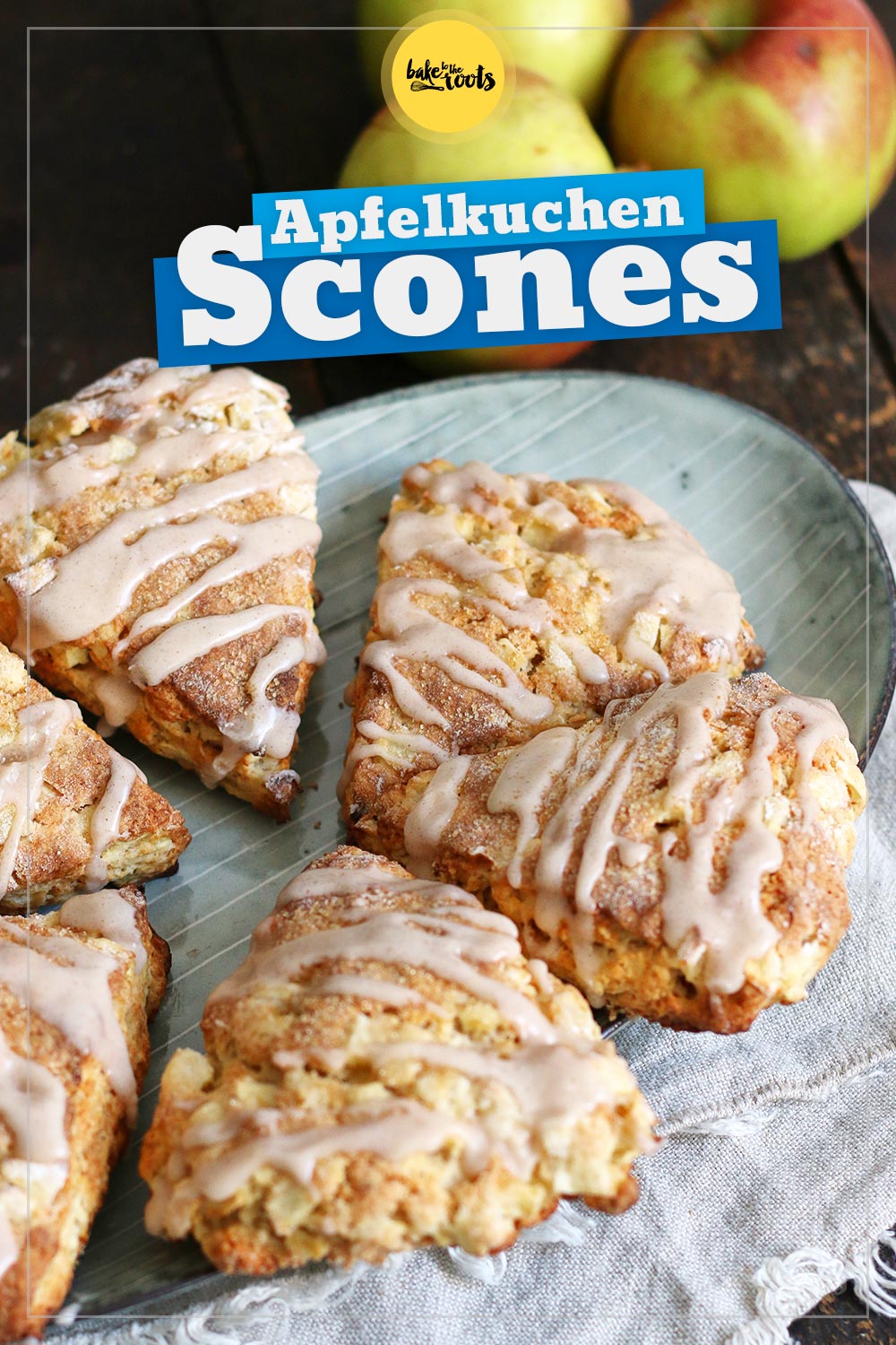 Apfelkuchen Scones | Bake to the roots