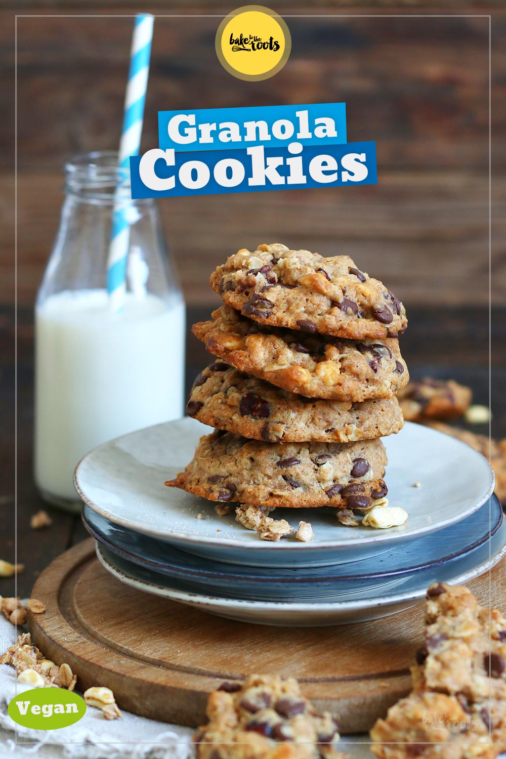 Vegan Granola Cookies | Bake to the roots