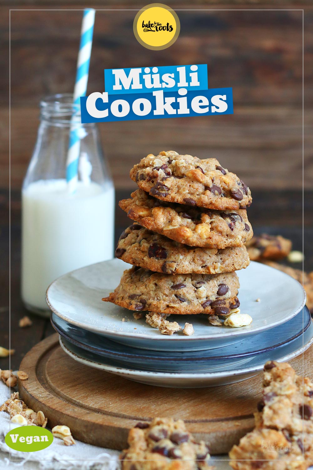 Vegane Müsli Cookies | Bake to the roots