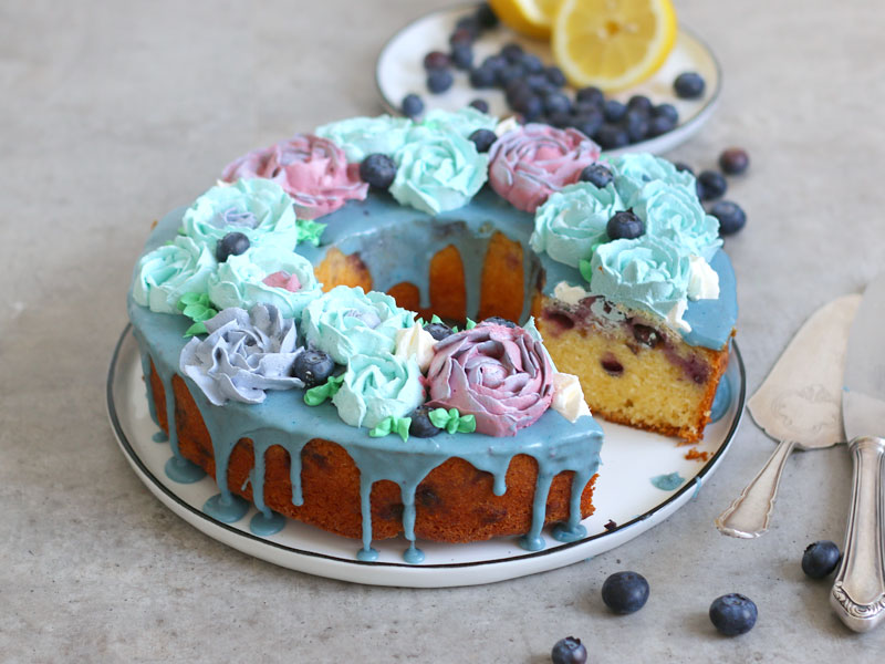 Blueberry Lemon Cake | Bake to the roots