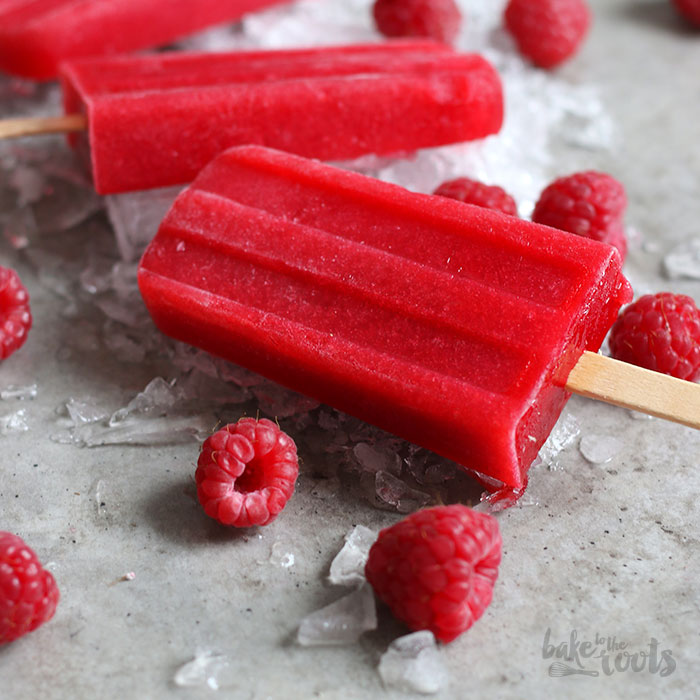 Raspberry Popsicles | Bake to the roots