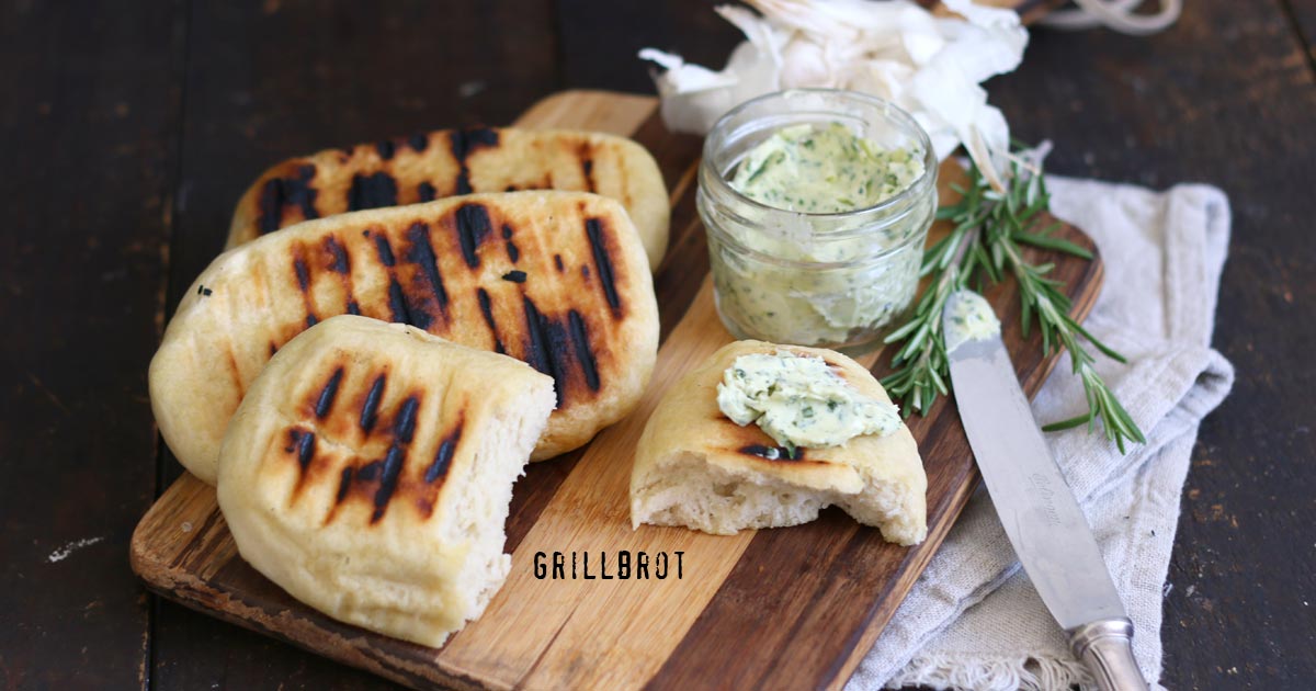 BBQ Bread with Herb Butter Bake to the roots