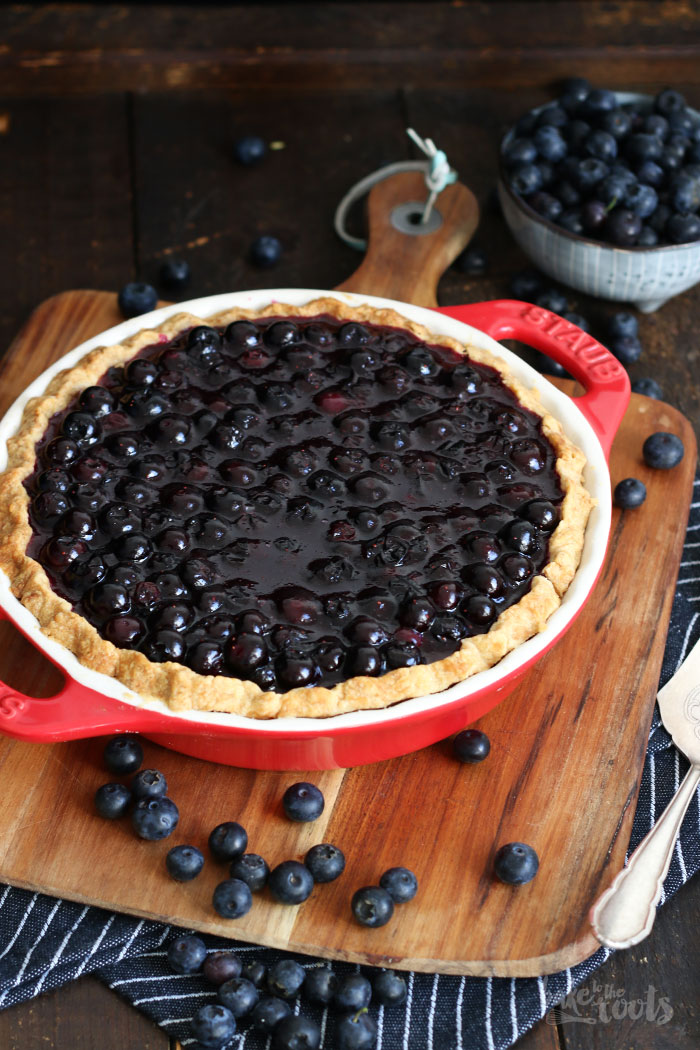 Blueberry Cheesecake Pie | Bake to the roots