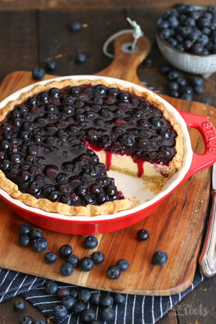 Blueberry Cheesecake Pie | Bake to the roots