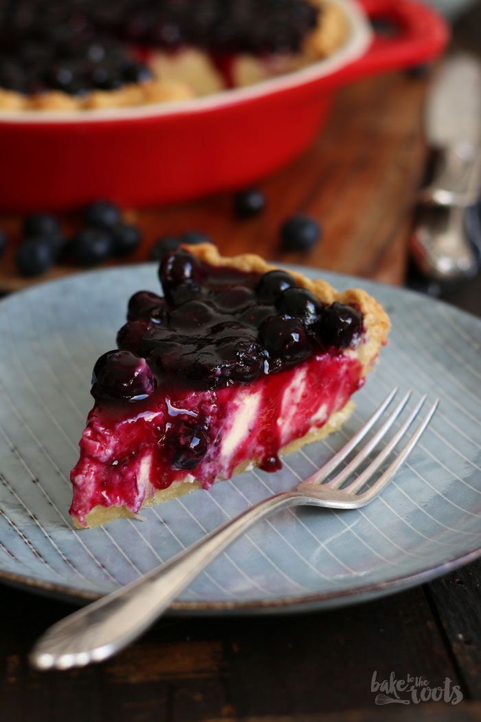 Blueberry Cheesecake Pie | Bake to the roots