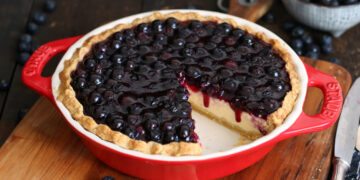 Blueberry Cheesecake Pie | Bake to the roots