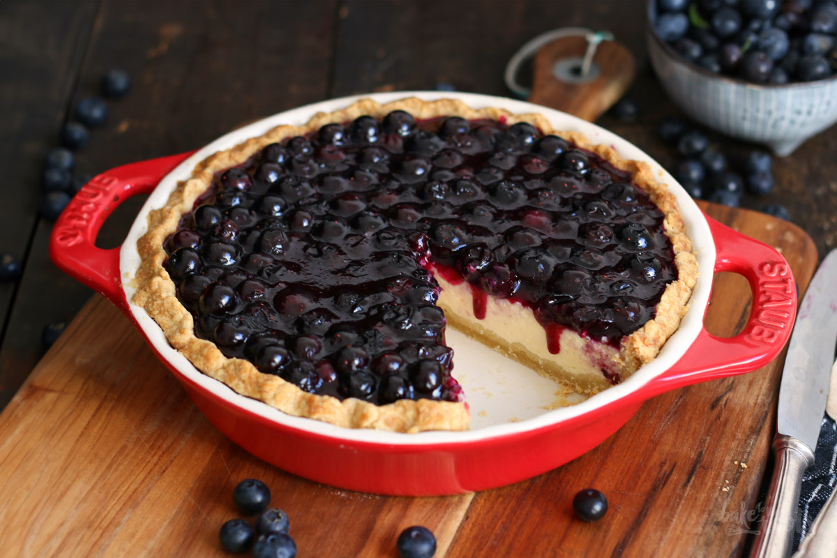 Blueberry Cheesecake Pie | Bake to the roots