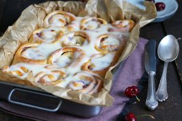 Cherry White Chocolate Rolls | Bake to the roots