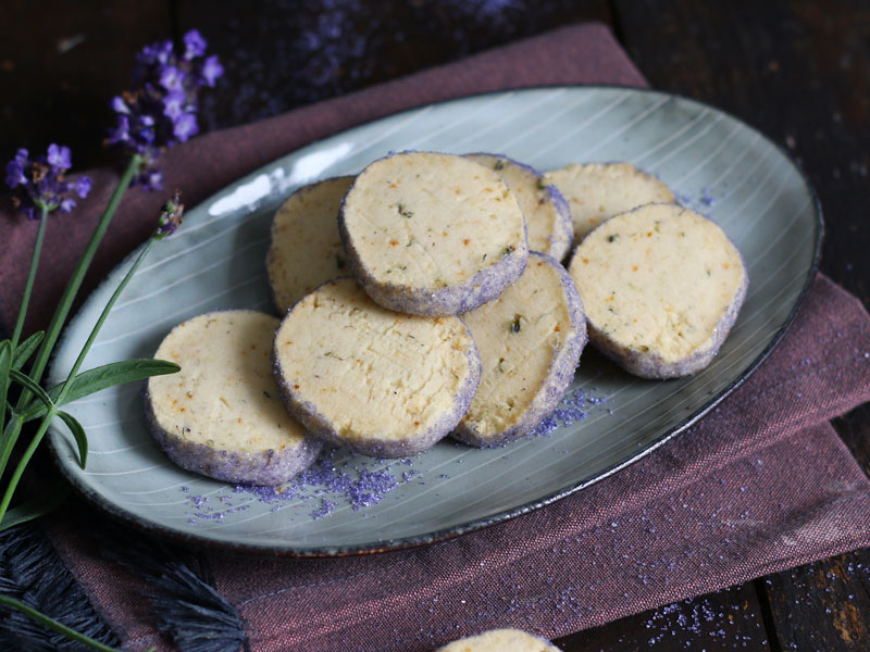 Lavender Shortbread Cookies | Bake to the roots
