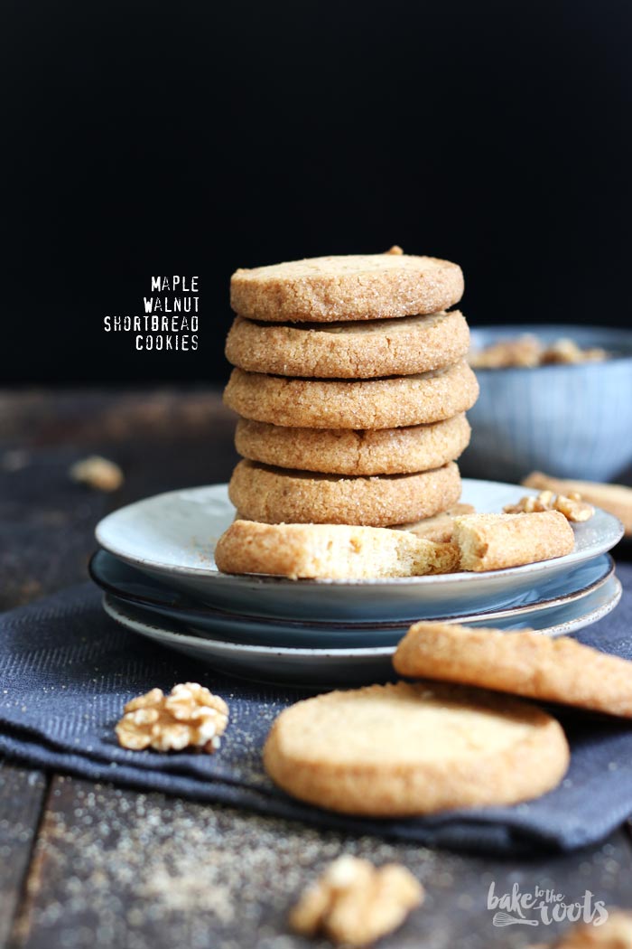 Maple Walnut Shortbread Cookies | Bake to the roots
