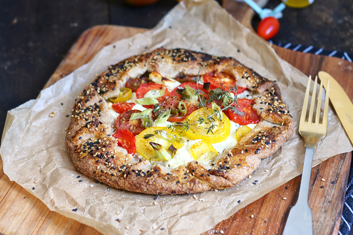 Tomato Feta Galette | Bake to the roots