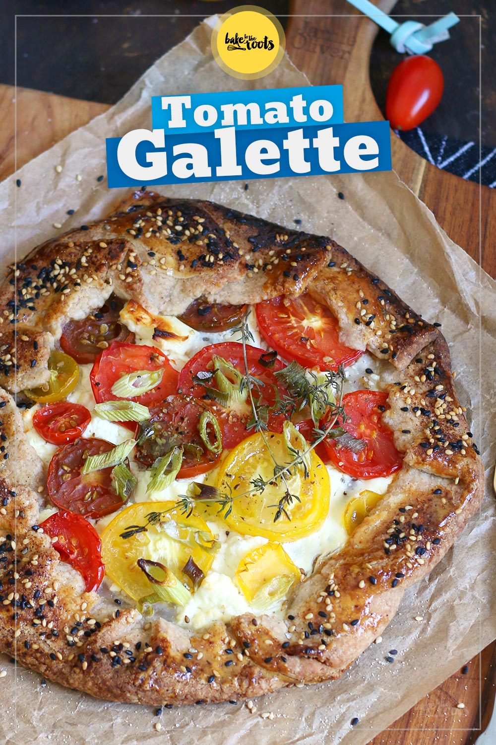 Tomato Feta Galette | Bake to the roots