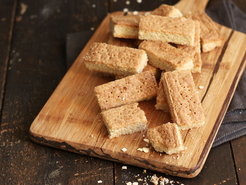 Maple Oats Shortbread | Bake to the roots