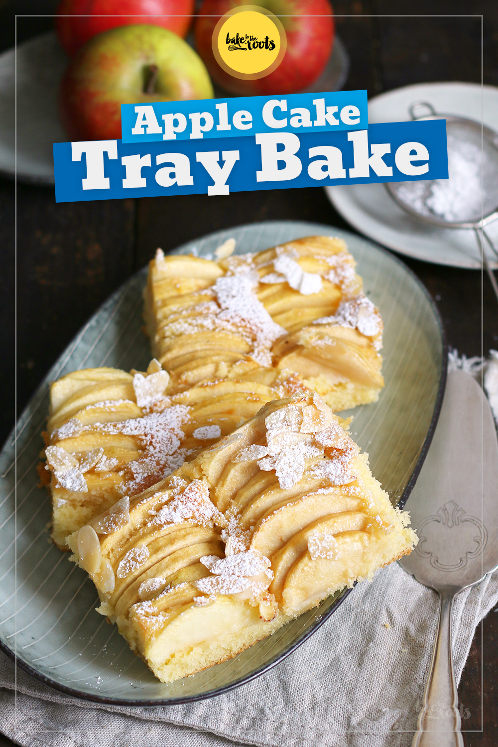 Apple Cake Tray Bake | Bake to the roots