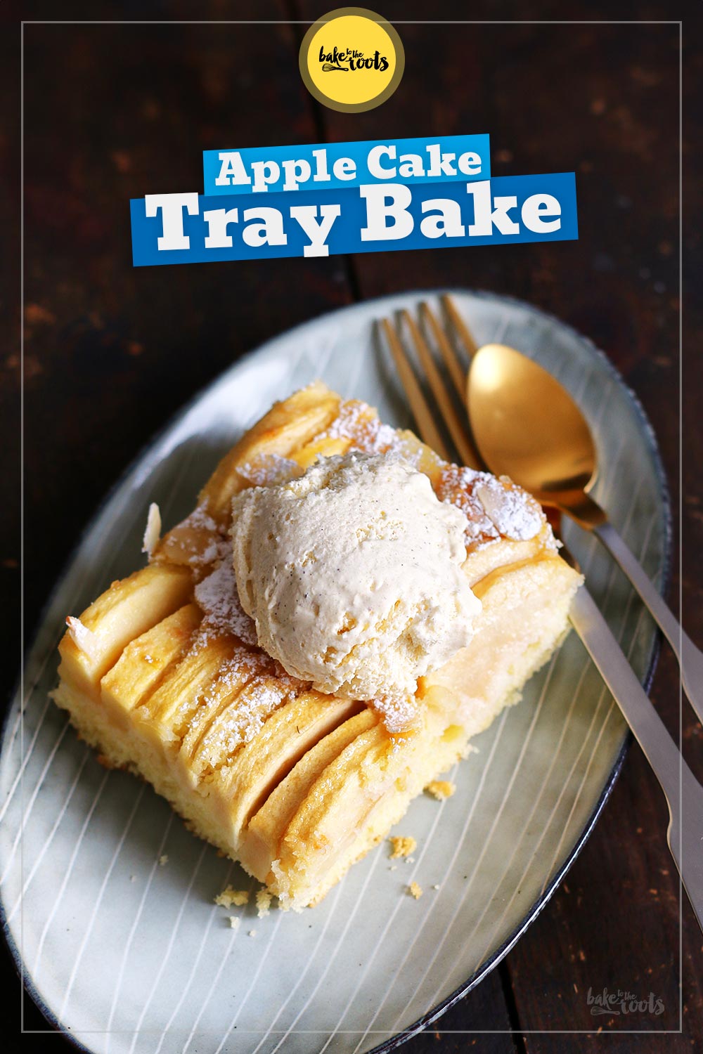 Apple Cake Tray Bake | Bake to the roots