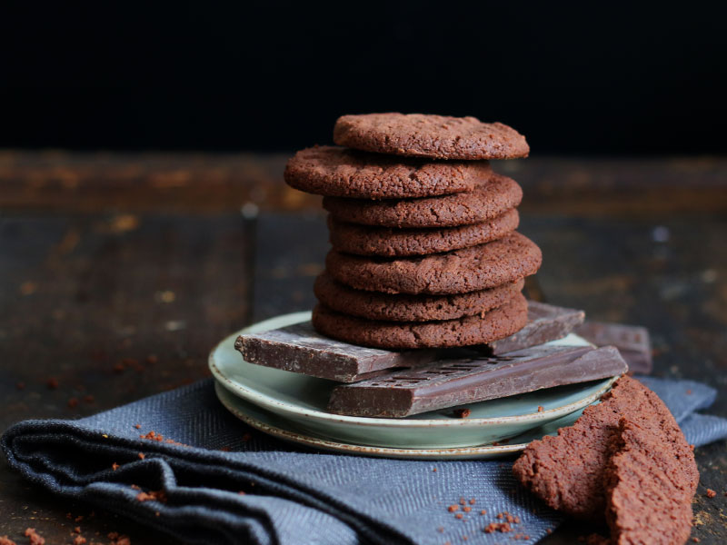Chocolate Espresso Biscuits Bake to the roots