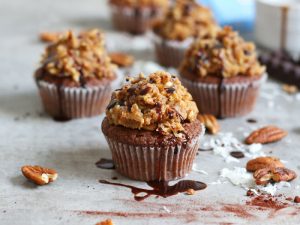 German Chocolate Cupcakes | Bake to the roots
