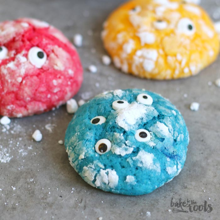 Cranky Crinkle Monster Cookies | Bake to the roots