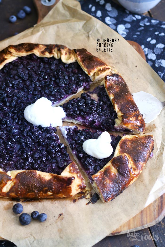 Blaubeeren Pudding Galette