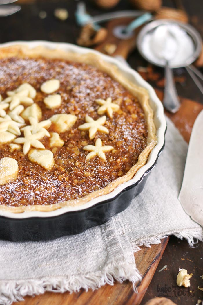 Salted Caramel Walnut Pie | Bake to the roots