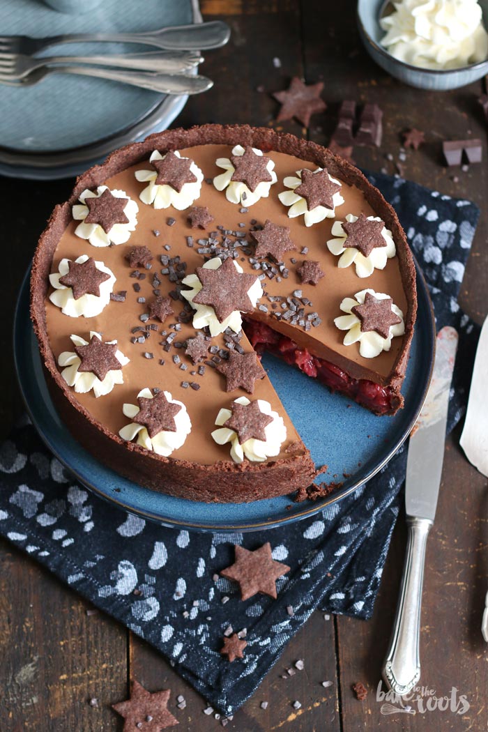 Cherry Chocolate Mousse Cake | Bake to the roots