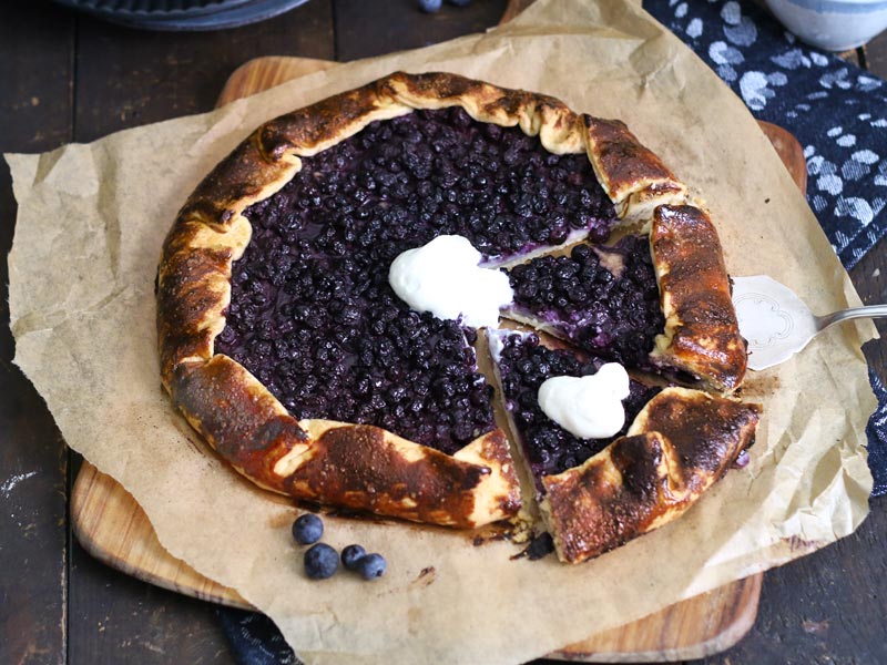 Blueberry Pudding Galette | Bake to the roots